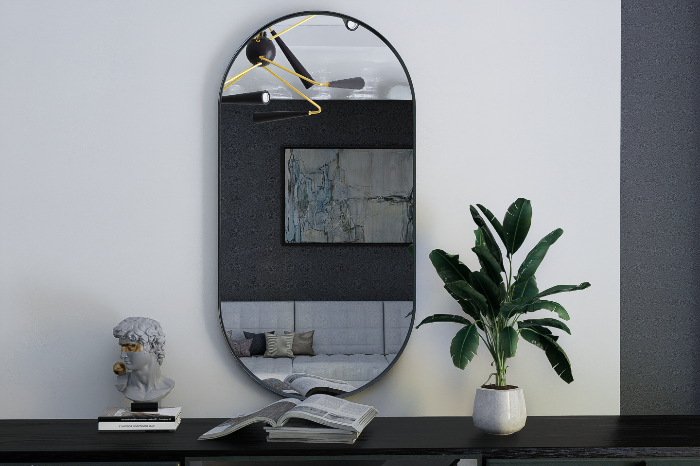 VanityFrame - Klassischer Spiegel mit Rahmen